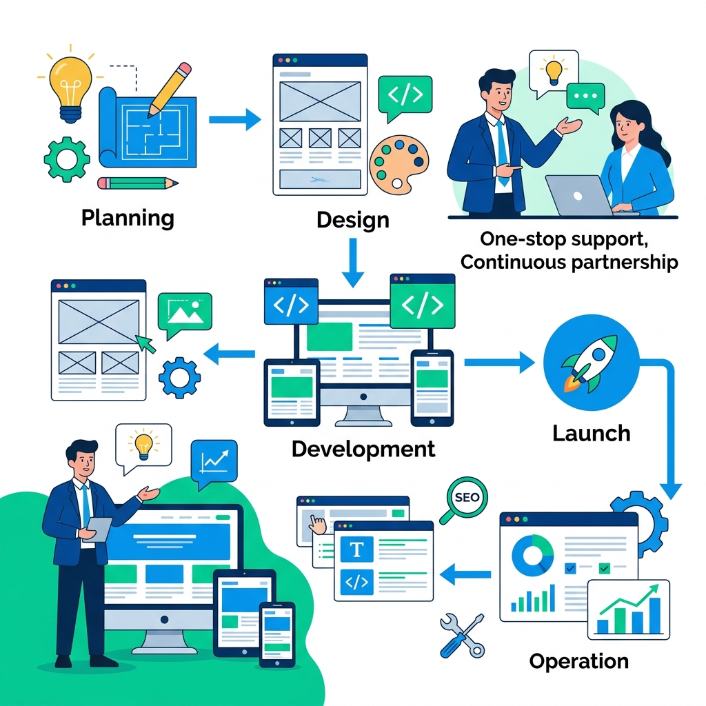 ホームページ制作、企画から運営までをワンストップで伴走します